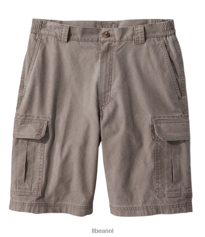 L.L.Bean Heren cargoshorts in tropisch gewicht donkere sintel kleding VT0646469