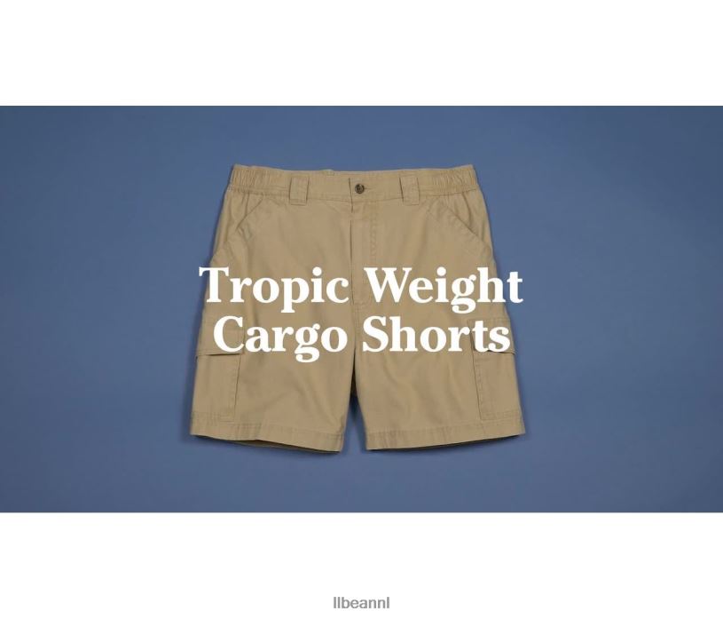 L.L.Bean Heren cargoshorts in tropisch gewicht khaki kleding VT064202