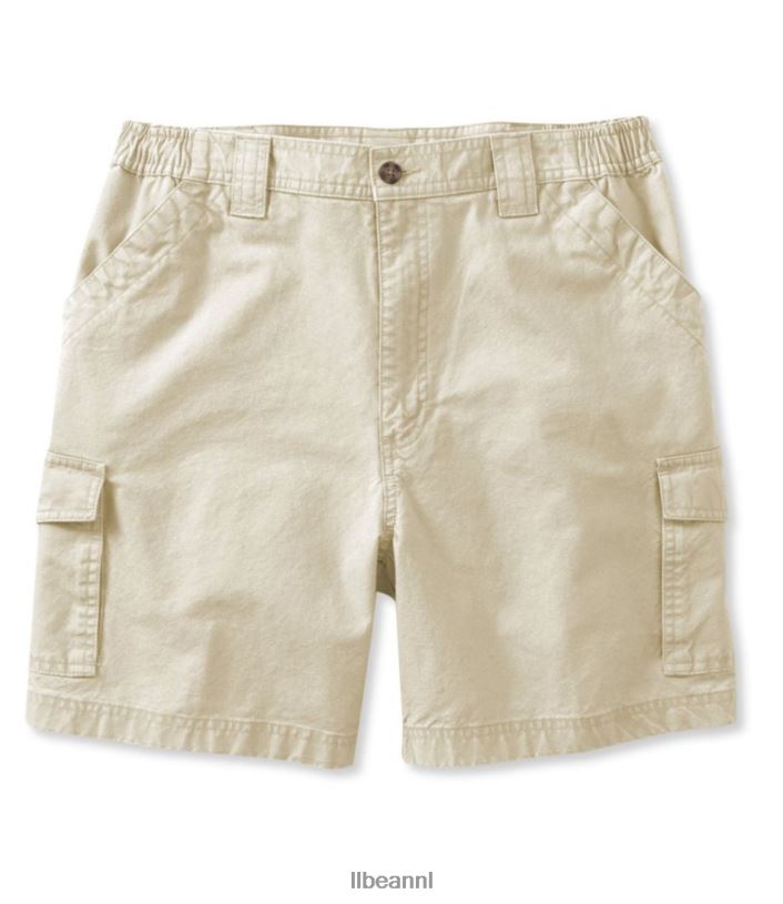 L.L.Bean Heren cargoshorts in tropisch gewicht steen kleding VT0644705