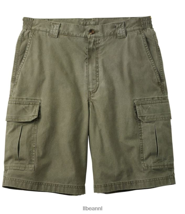 L.L.Bean Heren cargoshorts in tropisch gewicht stoffige olijf kleding VT0645746