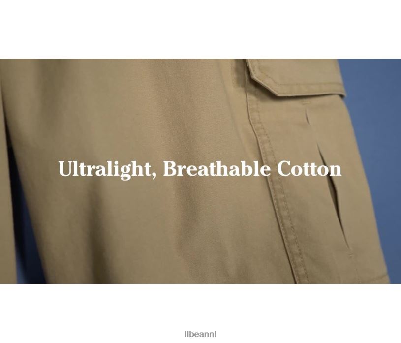 L.L.Bean Heren cargoshorts in tropisch gewicht stoffige olijf kleding VT0645767