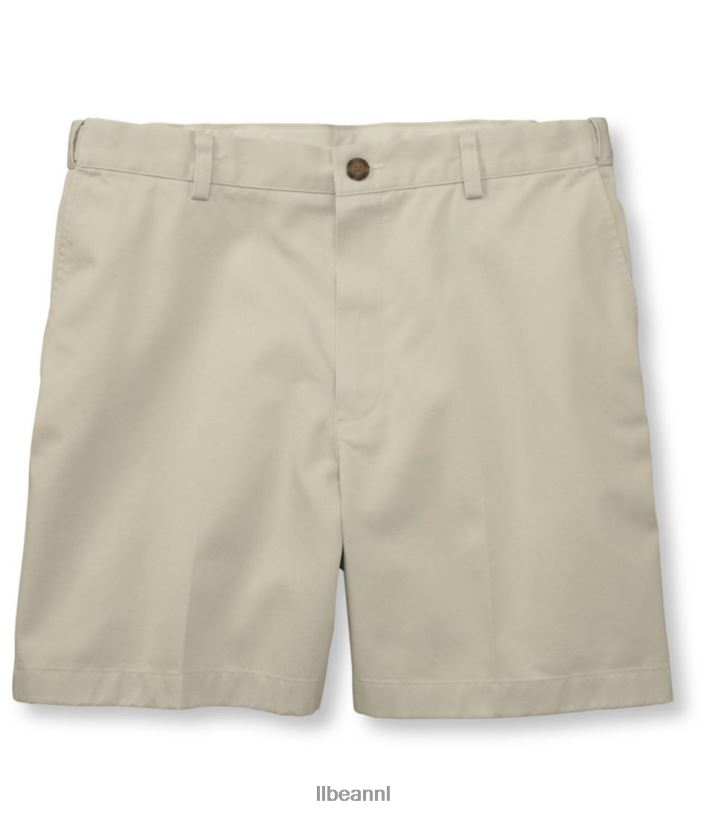 L.L.Bean x Double L Heren kreukvrije chinoshort khaki kleding VT064256