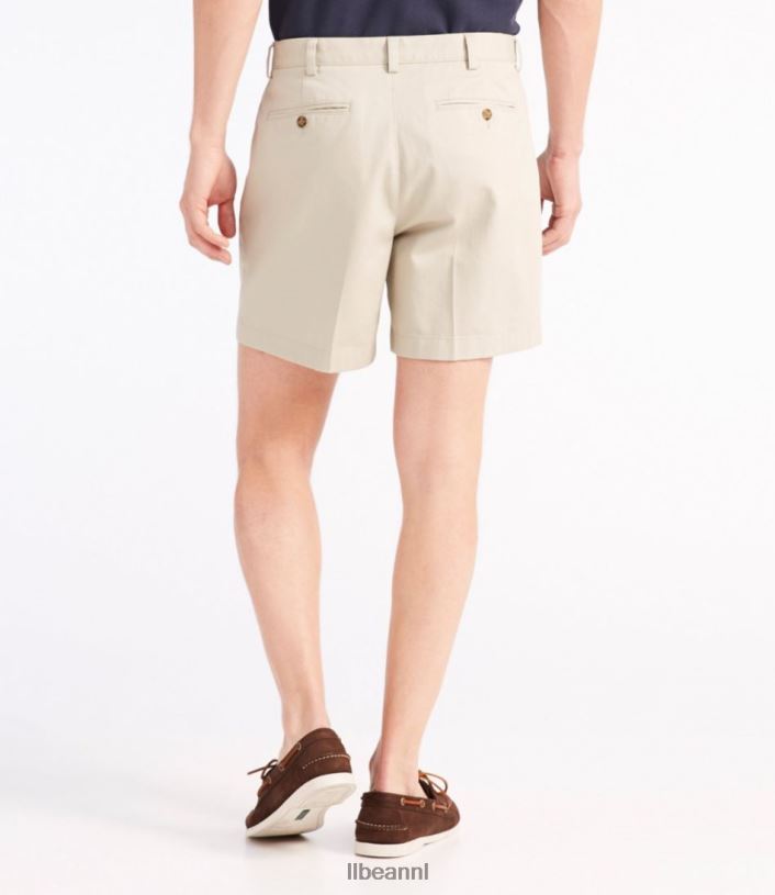 L.L.Bean x Double L Heren kreukvrije chinoshort koolstof marine kleding VT0643145