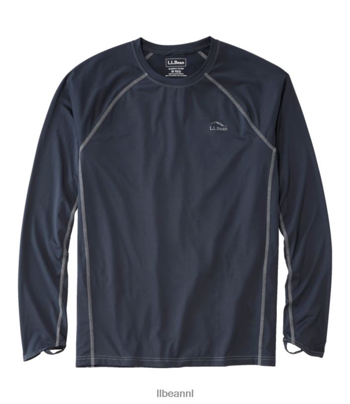 L.L.Bean Heren snelle uitslagbeschermer voor rivierkoeling koolstof marine kleding VT064238