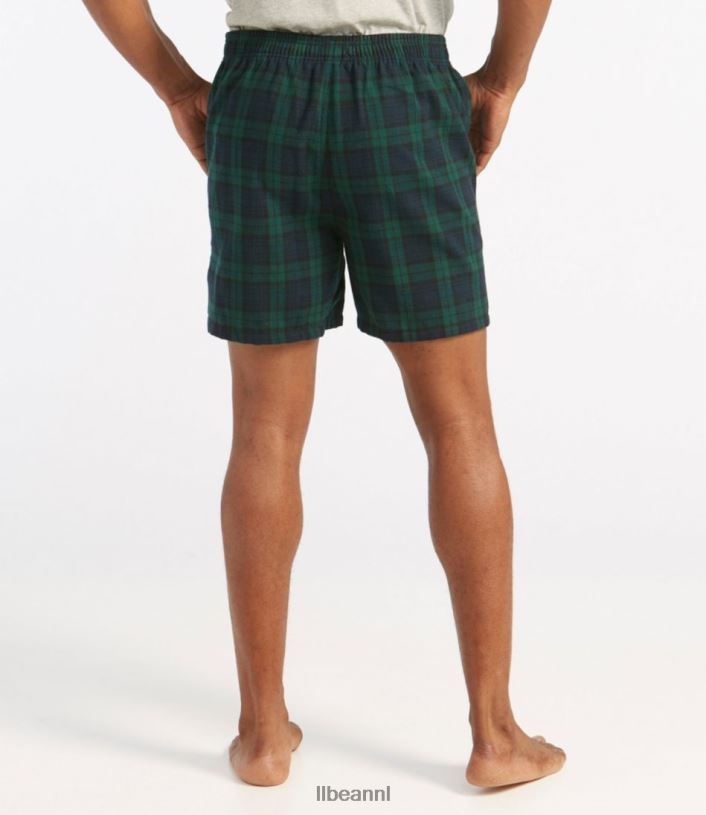L.L.Bean Heren Schotse geruite flanellen boxershorts morgan kleding VT064346