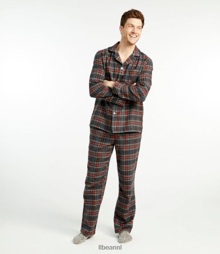 L.L.Bean Heren Schotse geruite flanellen pyjama morgan kleding VT0643214