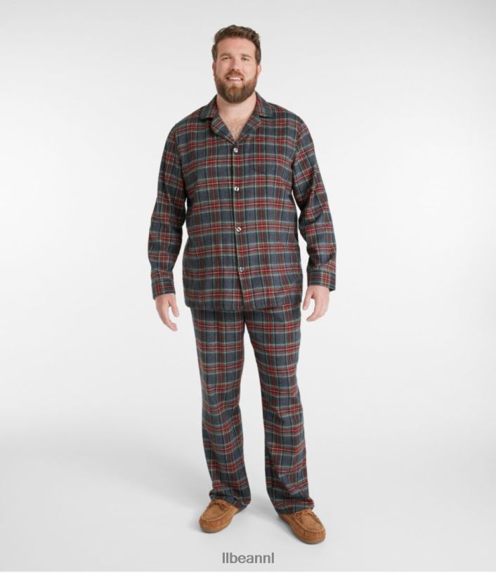 L.L.Bean Heren Schotse geruite flanellen pyjama morgan kleding VT0643214