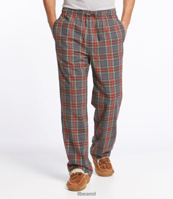 L.L.Bean Heren Schotse geruite flanellen slaapbroek vintage tartan kleding VT0646514