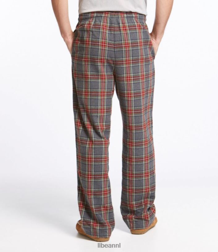 L.L.Bean Heren Schotse geruite flanellen slaapbroek vintage tartan kleding VT0646514