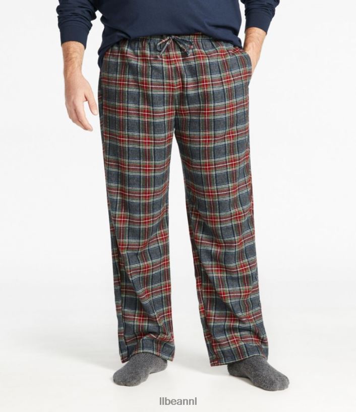 L.L.Bean Heren Schotse geruite flanellen slaapbroek vintage tartan kleding VT0646514
