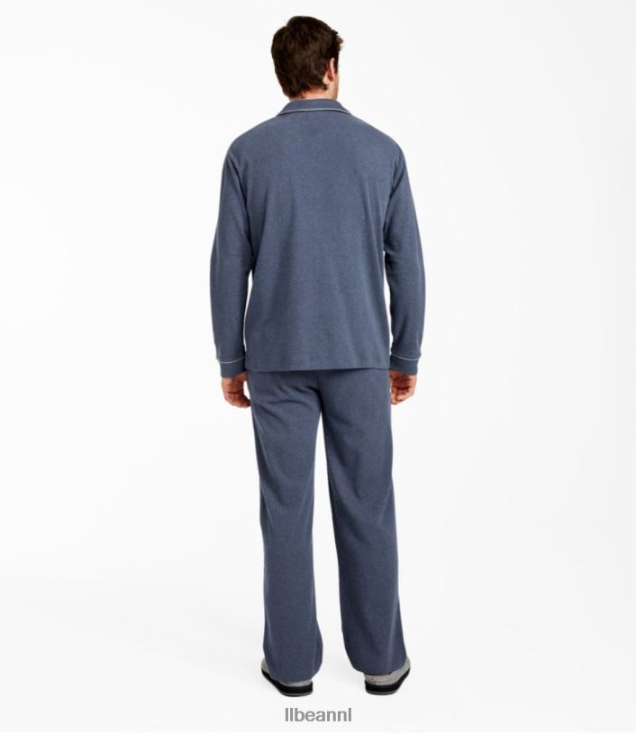 L.L.Bean Heren katoenen gebreide pyjama bessen heide kleding VT064166