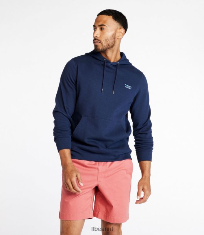 L.L.Bean Heren comfortabele stretch piqué hoodie gerst kleding VT0643274