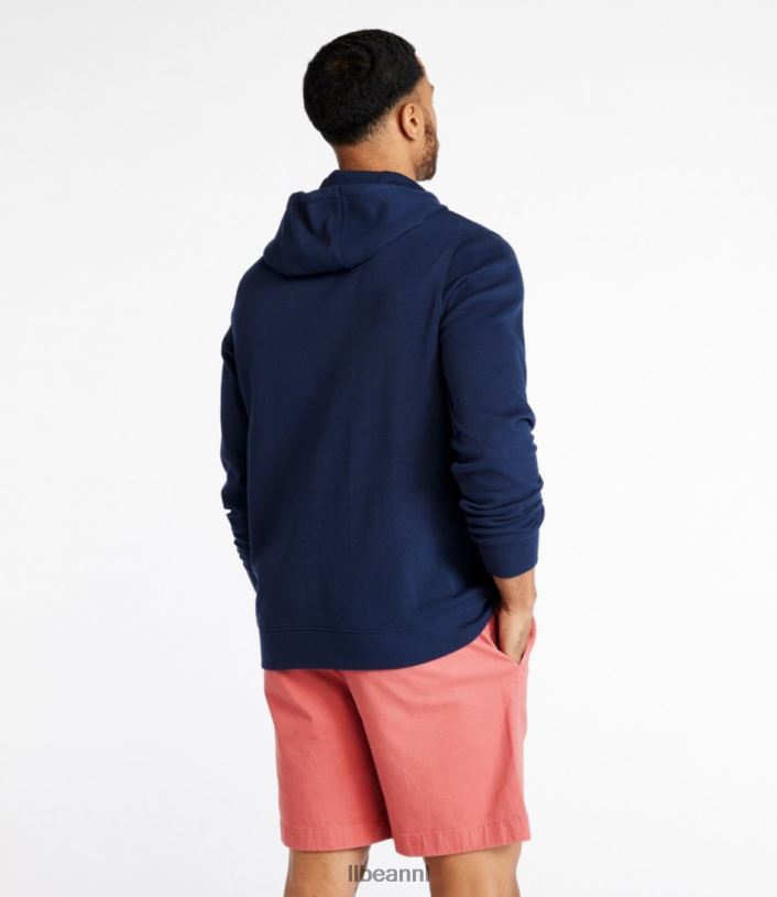 L.L.Bean Heren comfortabele stretch piqué hoodie gerst kleding VT0643274
