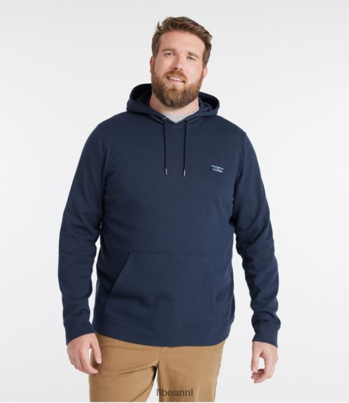 L.L.Bean Heren comfortabele stretch piqué hoodie gerst kleding VT0643274