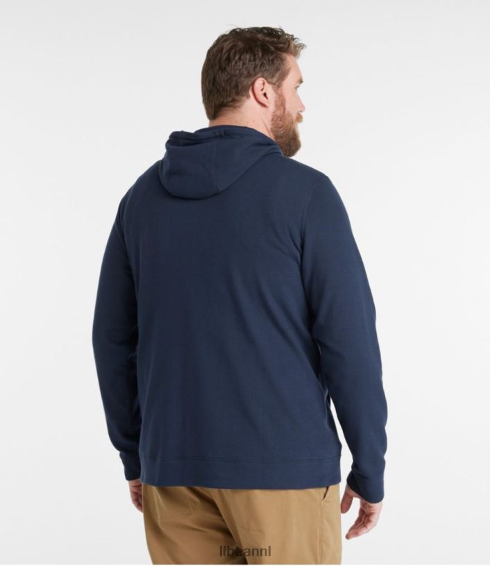 L.L.Bean Heren comfortabele stretch piqué hoodie gerst kleding VT0643274