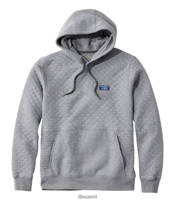 L.L.Bean Heren gewatteerde trui grijze heide kleding VT0643421
