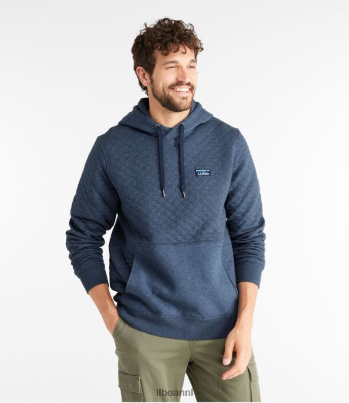 L.L.Bean Heren gewatteerde trui grijze heide kleding VT0643421