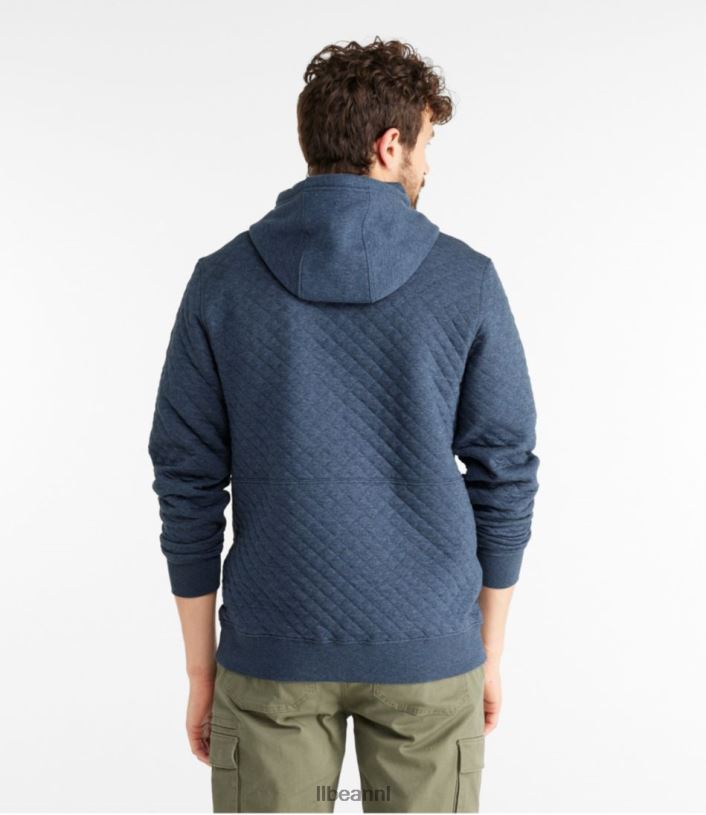 L.L.Bean Heren gewatteerde trui grijze heide kleding VT0643421