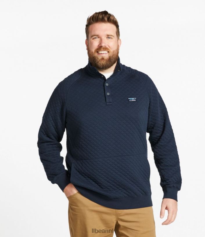L.L.Bean Heren gewatteerde trui indigo heide kleding VT0646982
