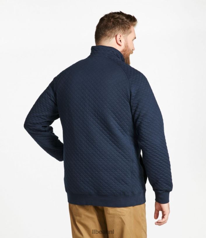 L.L.Bean Heren gewatteerde trui indigo heide kleding VT0646982