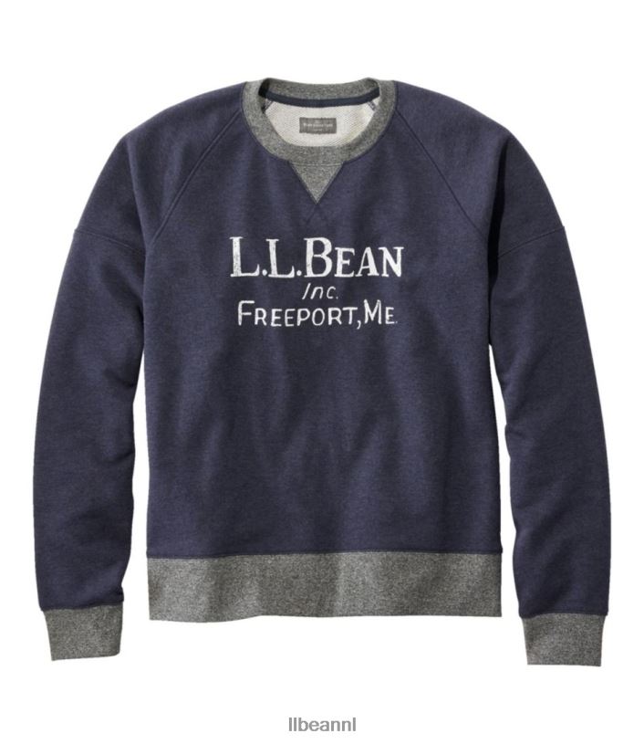L.L.Bean Heren kenmerkend erfgoedsweatshirt indigo heide kleding VT064571