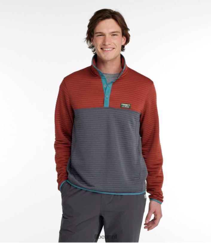 L.L.Bean Heren luchtlicht gebreide trui stormblauw/rangeley blauw kleding VT0643697