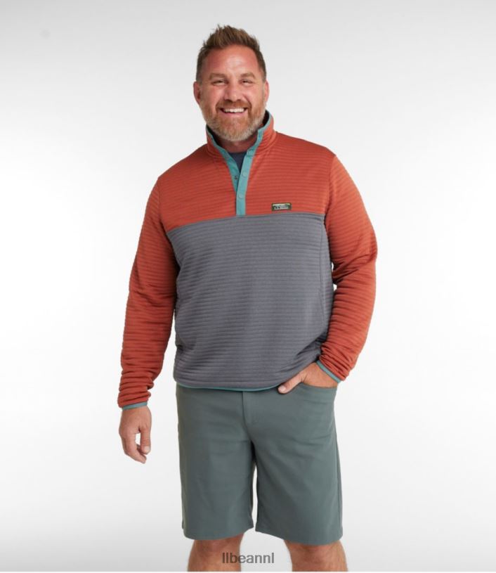 L.L.Bean Heren luchtlicht gebreide trui stormblauw/rangeley blauw kleding VT0643697