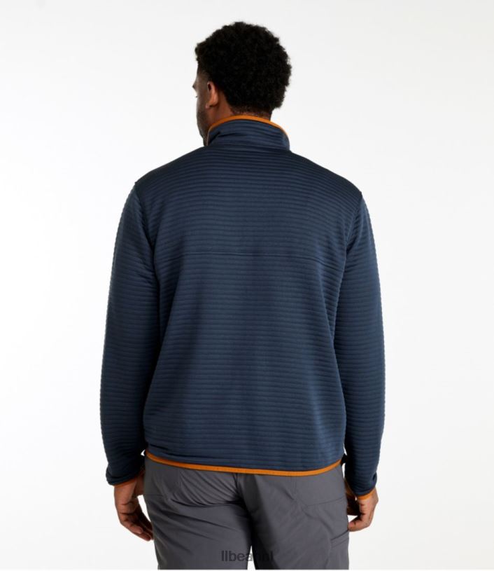 L.L.Bean Heren luchtlicht gebreide volledige ritssluiting legering grijs kleding VT0646466