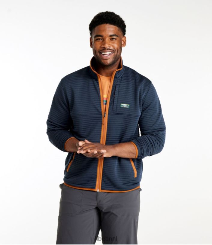 L.L.Bean Heren luchtlicht gebreide volledige ritssluiting lichte everglade heide kleding VT0645740