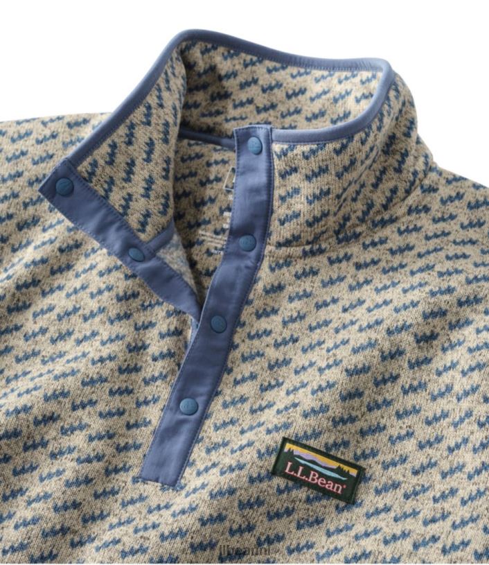 L.L.Bean Heren trui fleece trui buffel geruite granaat kleding VT0643658