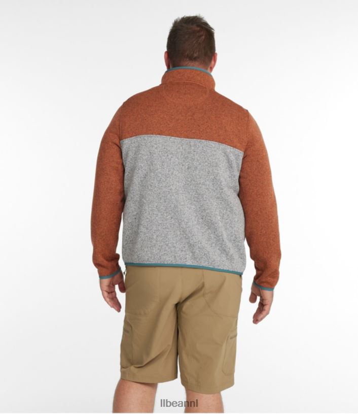 L.L.Bean Heren trui fleece trui licht everglade/rangeley blauw kleding VT0645110
