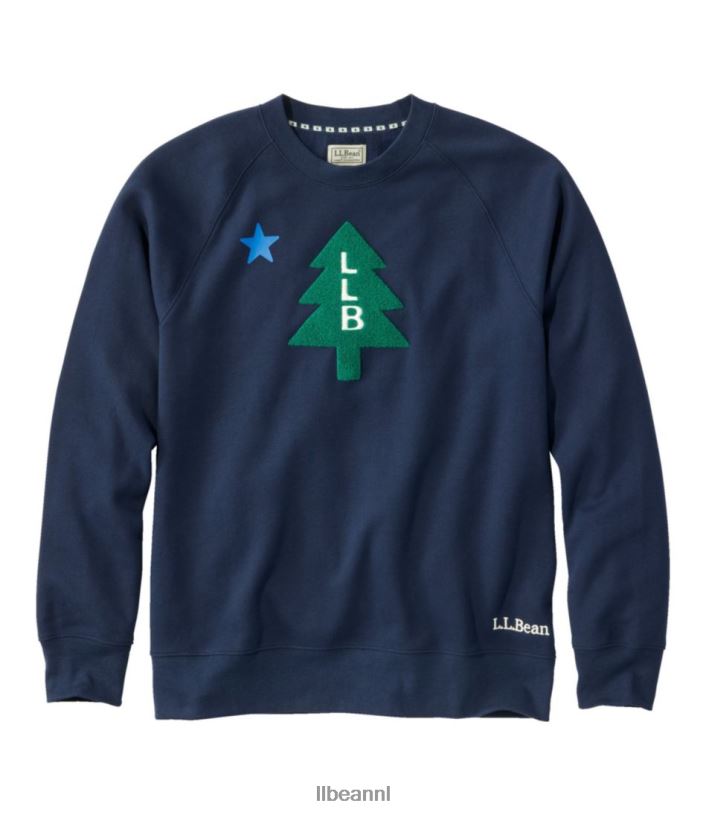 L.L.Bean Heren vakantieland sweatshirt klassieke marine kleding VT064538
