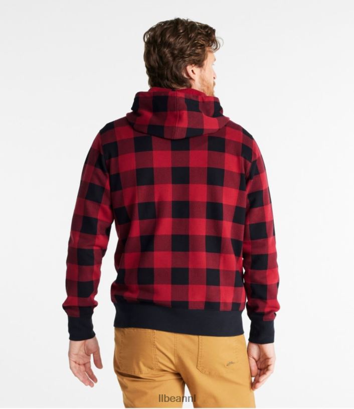 L.L.Bean Heren x pinda\'s sweatshirt dieprode buffel kleding VT064640