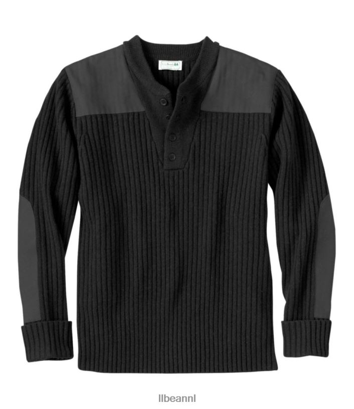 L.L.Bean Heren commando trui zwart kleding VT0646133