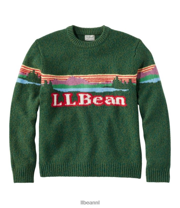 L.L.Bean Heren klassieke raggwollen trui bosschaduw katahdin kleding VT0643415