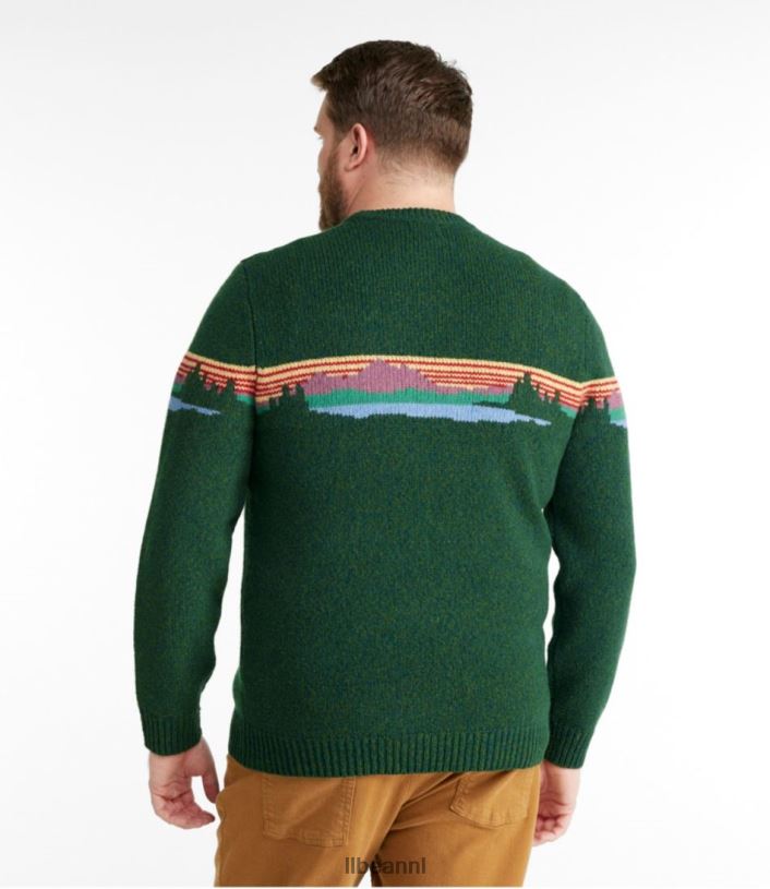 L.L.Bean Heren klassieke raggwollen trui bosschaduw katahdin kleding VT0643415