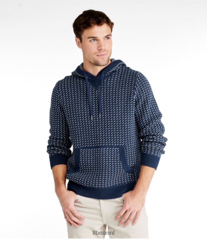 L.L.Bean Heren slechte zachte katoen/kasjmier trui dieprode buffelruit kleding VT064715