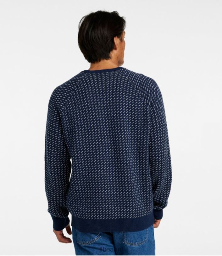 L.L.Bean Heren slechte zachte katoen/kasjmier trui warm gouden vogeloog kleding VT0645953
