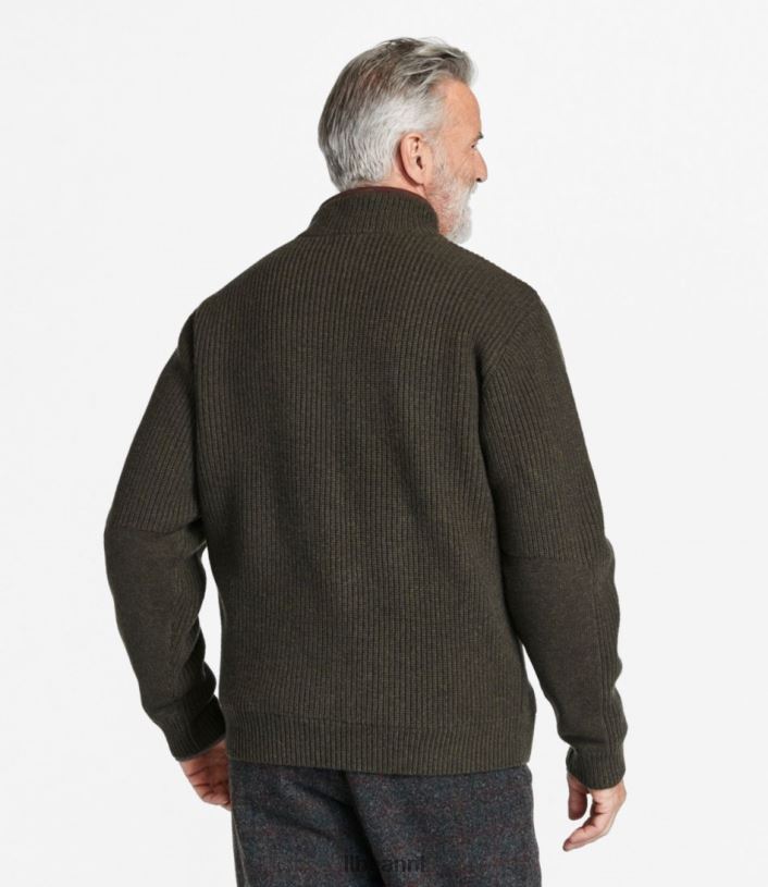 L.L.Bean Heren trui met watervogels en windstopper van gore-tex labs leisteenblauwe heide kleding VT0644969
