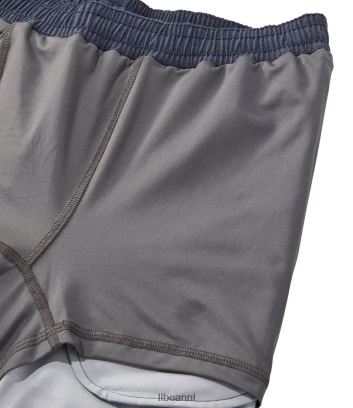 L.L.Bean Heren all-avontuurlijke zwemshorts koolstof marine visprint kleding VT0643211