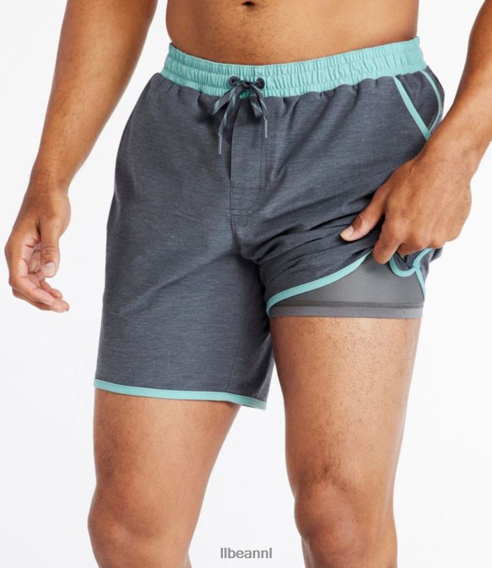 L.L.Bean Heren all-avontuurlijke zwemshorts legering grijs kleding VT0644864