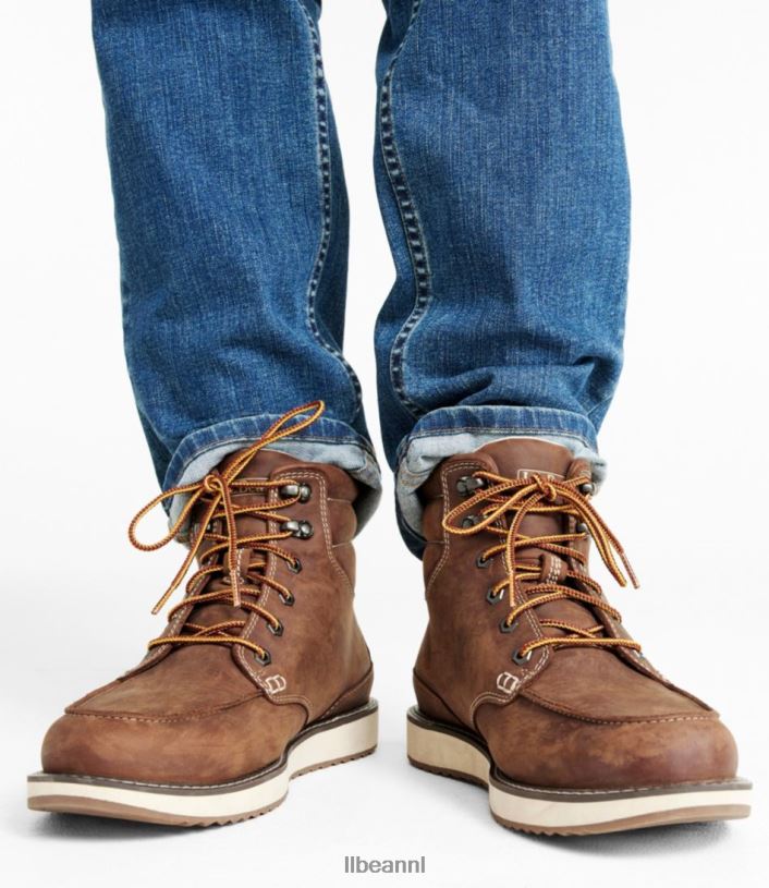 L.L.Bean Heren stonington laarzen donkere cacao schoenen VT0645197