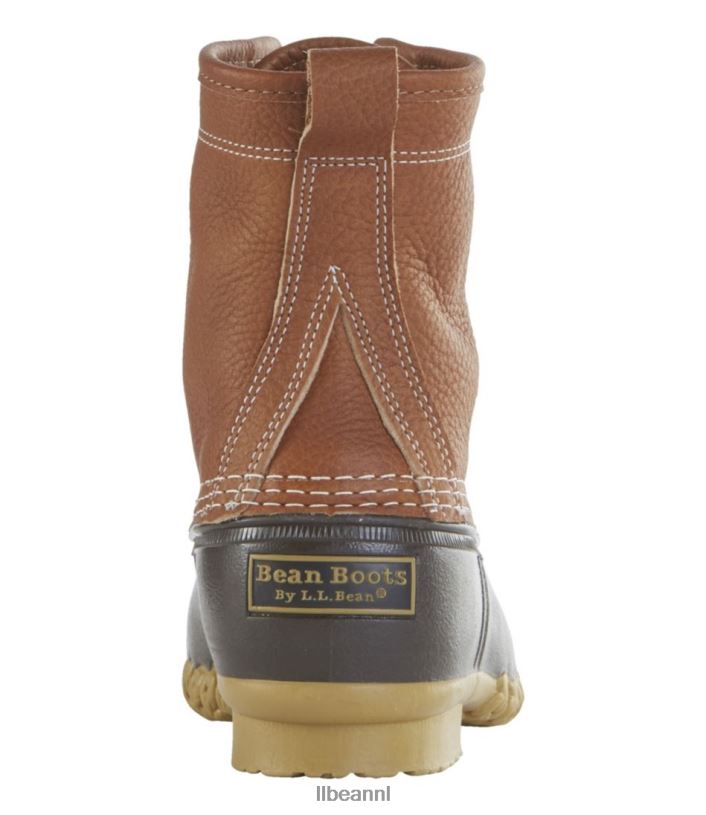 L.L.Bean Heren 8\'\' laarzen met zeemvoering bruin/bruin/gom/appelkaneel schoenen VT0641198