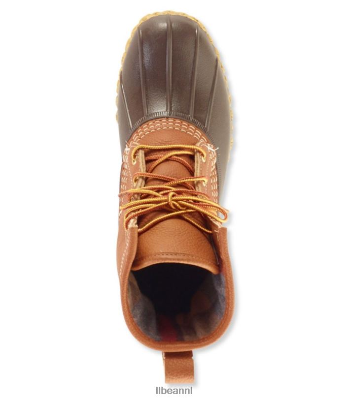 L.L.Bean Heren 8\'\' laarzen met zeemvoering bruin/bruin/gom/appelkaneel schoenen VT0641198