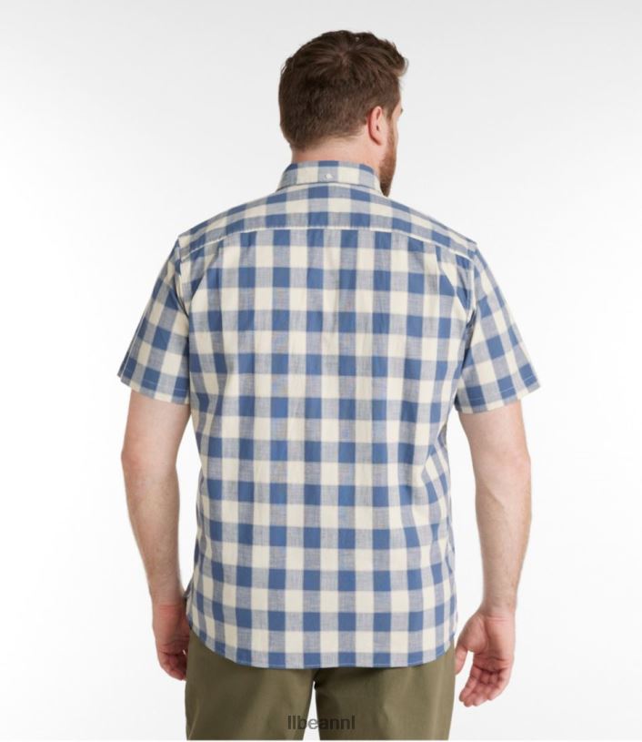 L.L.Bean Heren Comfort stretch chambray overhemd bleek turkoois kleding VT0643505
