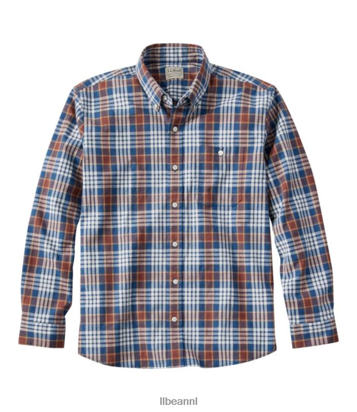 L.L.Bean Heren Comfort stretch chambray overhemd heldere zeeman kleding VT0646985