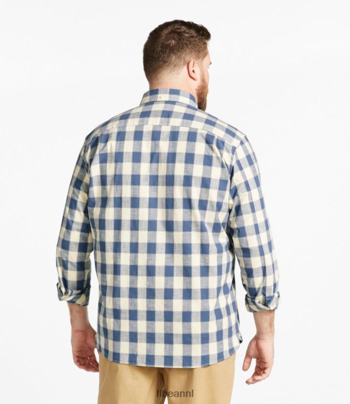 L.L.Bean Heren Comfort stretch chambray overhemd heldere zeeman kleding VT0646985