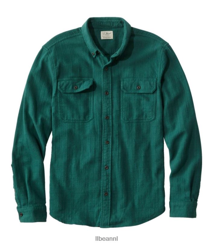 L.L.Bean Heren Veldflaneloverhemd uit 1912 donker grenen kleding VT0644693