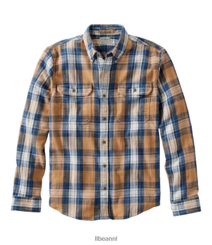 L.L.Bean Heren Veldflaneloverhemd uit 1912 gerst kleding VT064184
