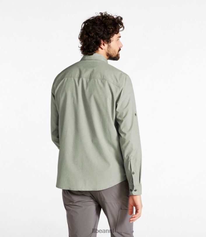 L.L.Bean Heren geen flyzone-shirt taupe bruin kleding VT0644801